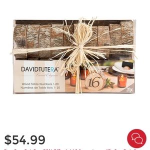 Wooden table numbers - Never Used